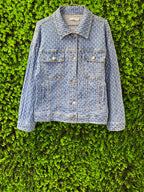 Cherry Koko Textured Denim Jacket