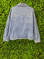 Cherry Koko Textured Denim Jacket