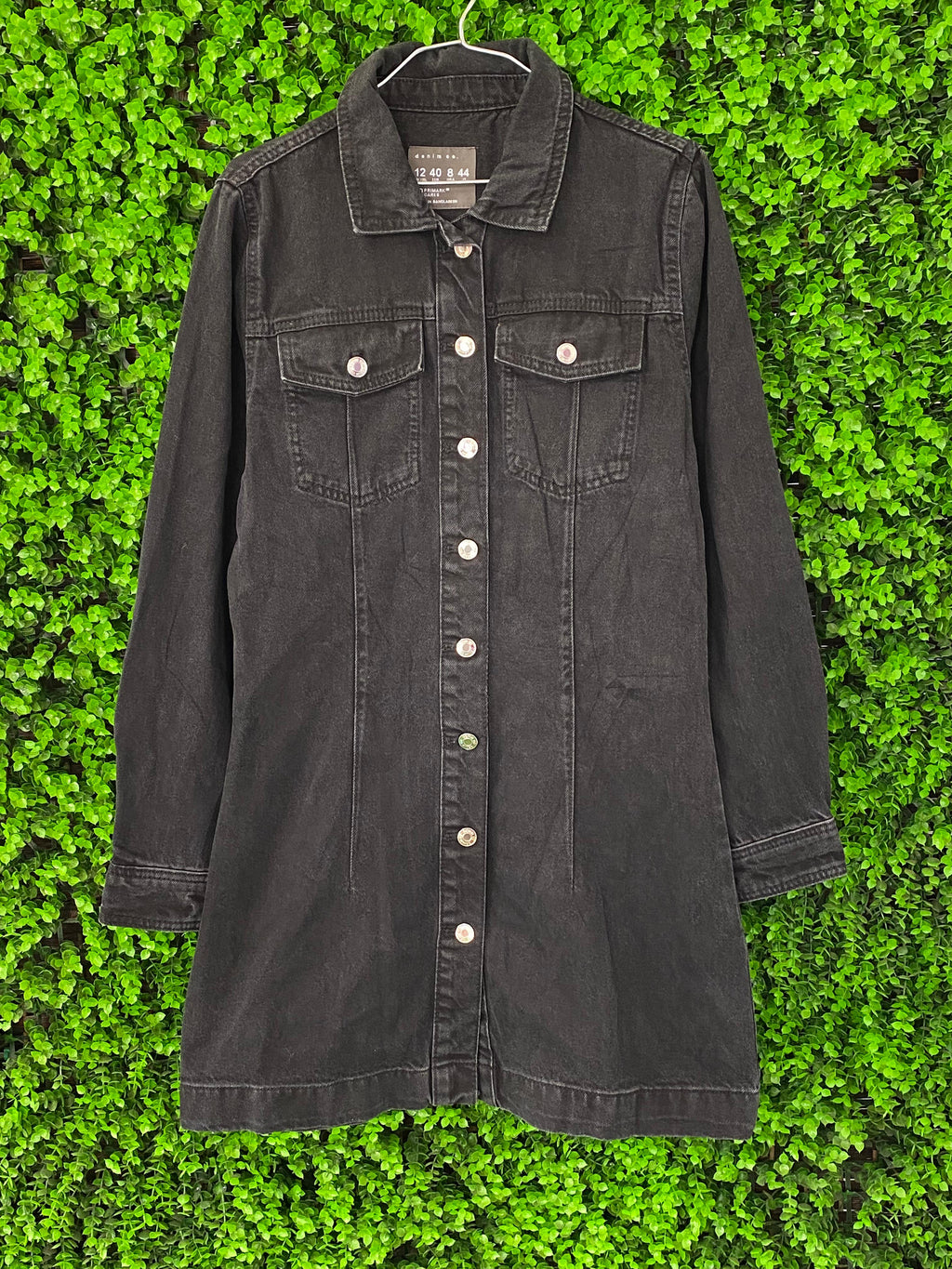 Primark Denim Co. Black Denim Shirt Dress