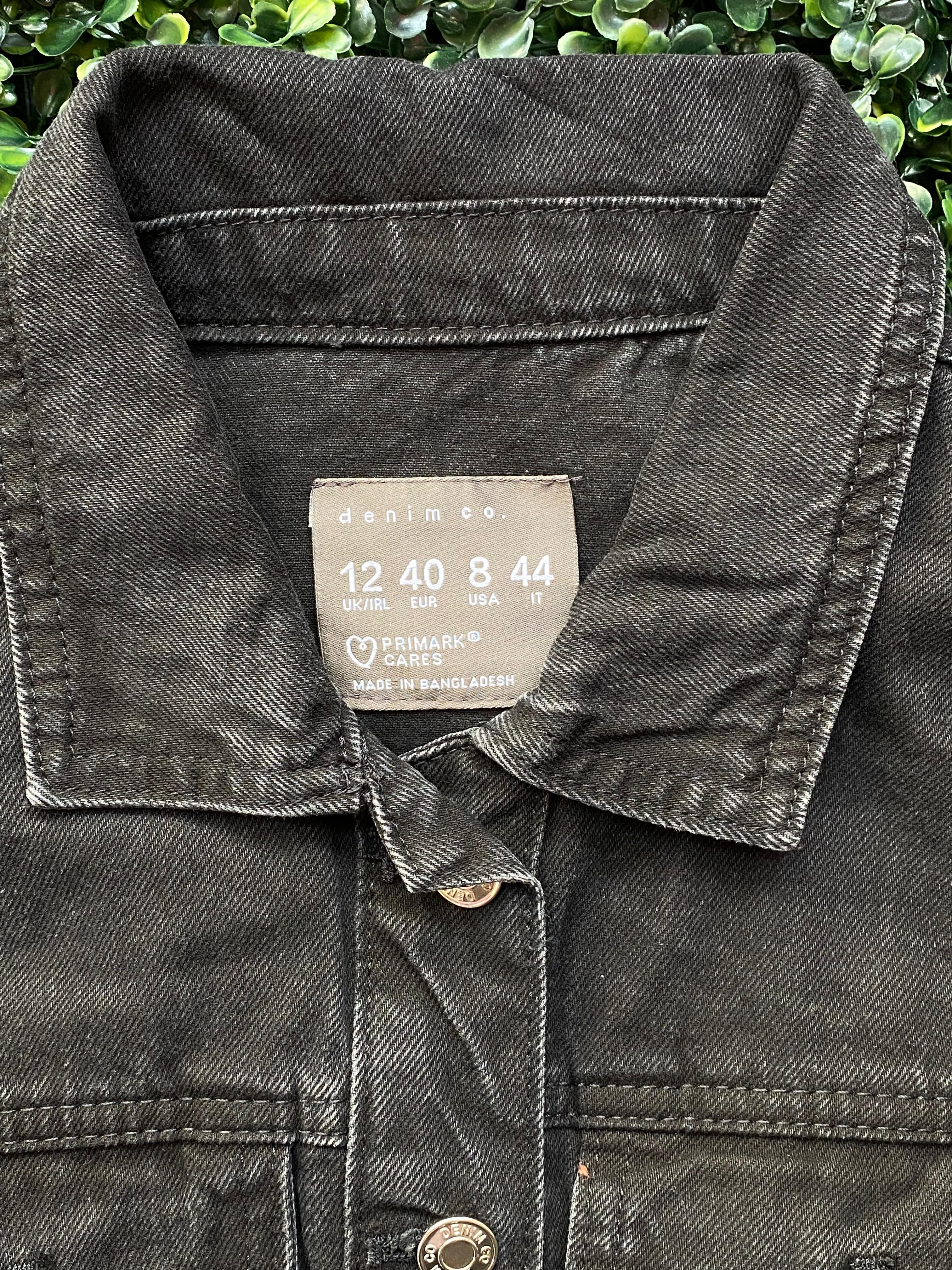 Primark Denim Co. Black Denim Shirt Dress