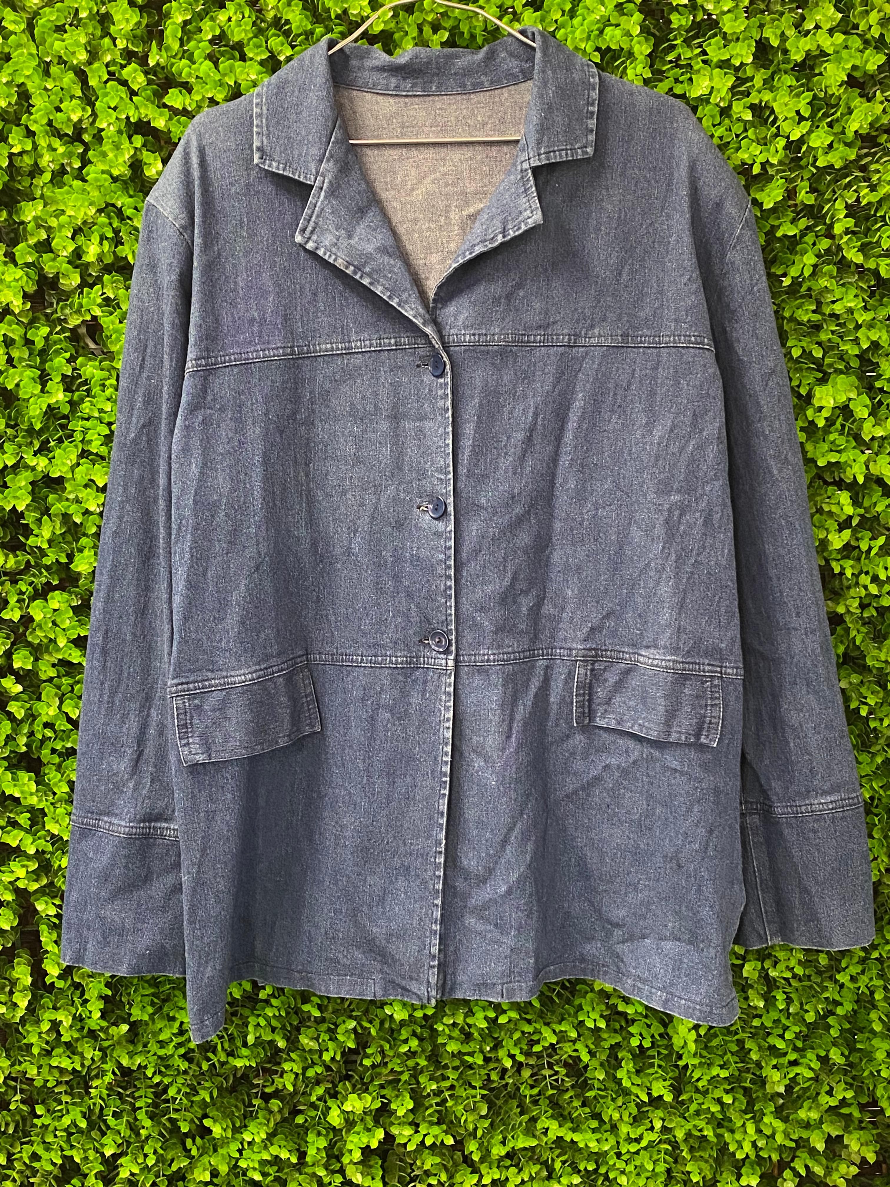 Blue Denim Longline Jacket