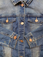 Noisy May Vintage-Wash Denim Jacket