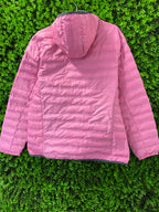 Pink Lightweight Hooded Puffer Jacket