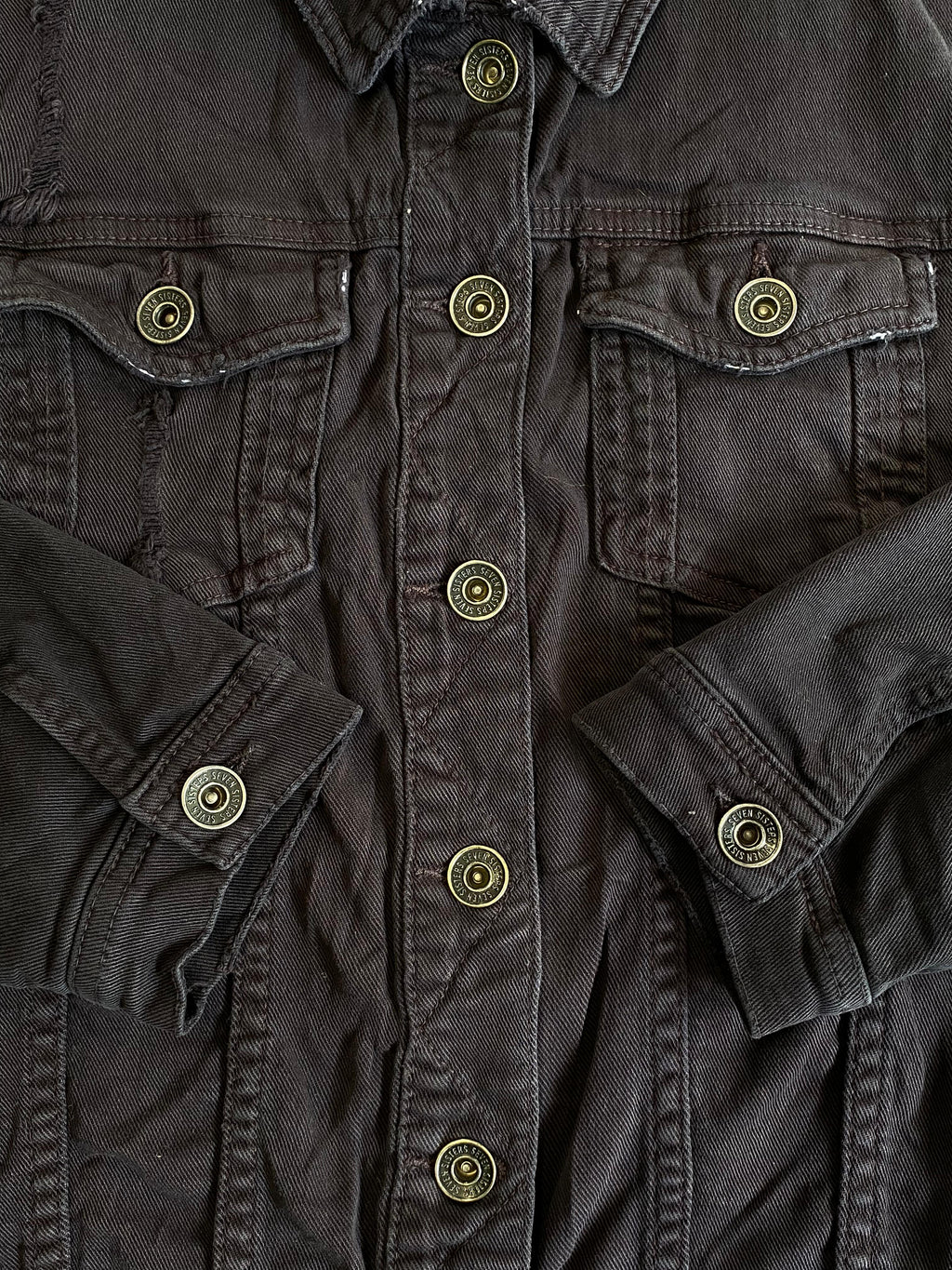 Seven Sisters London Distressed Denim Jacket