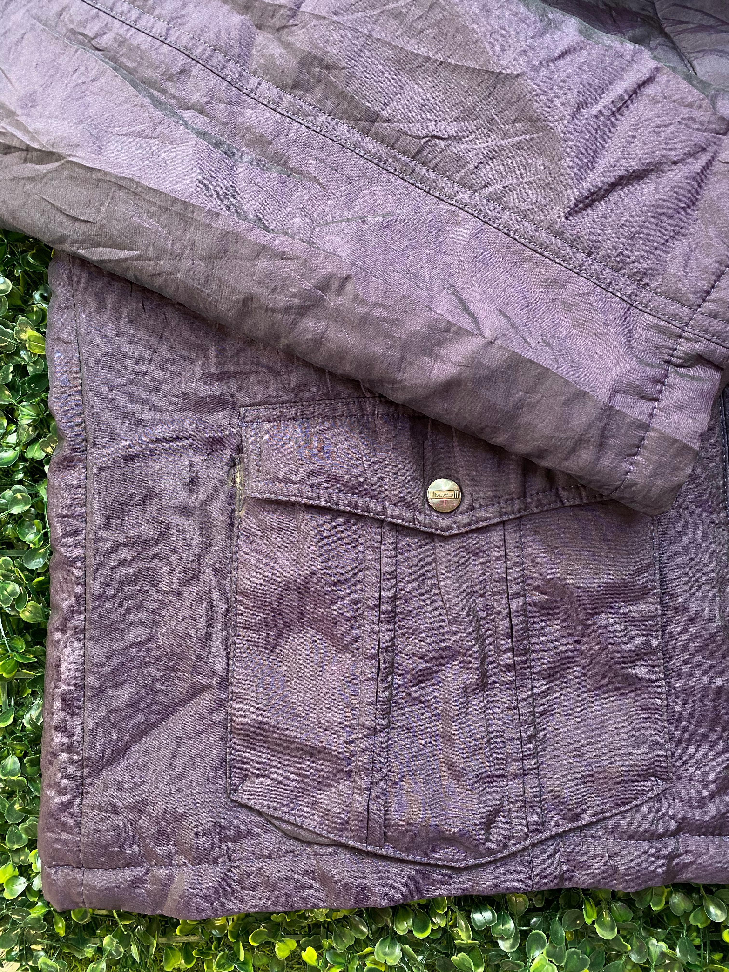 Ellen Rose Purple Utility Jacket