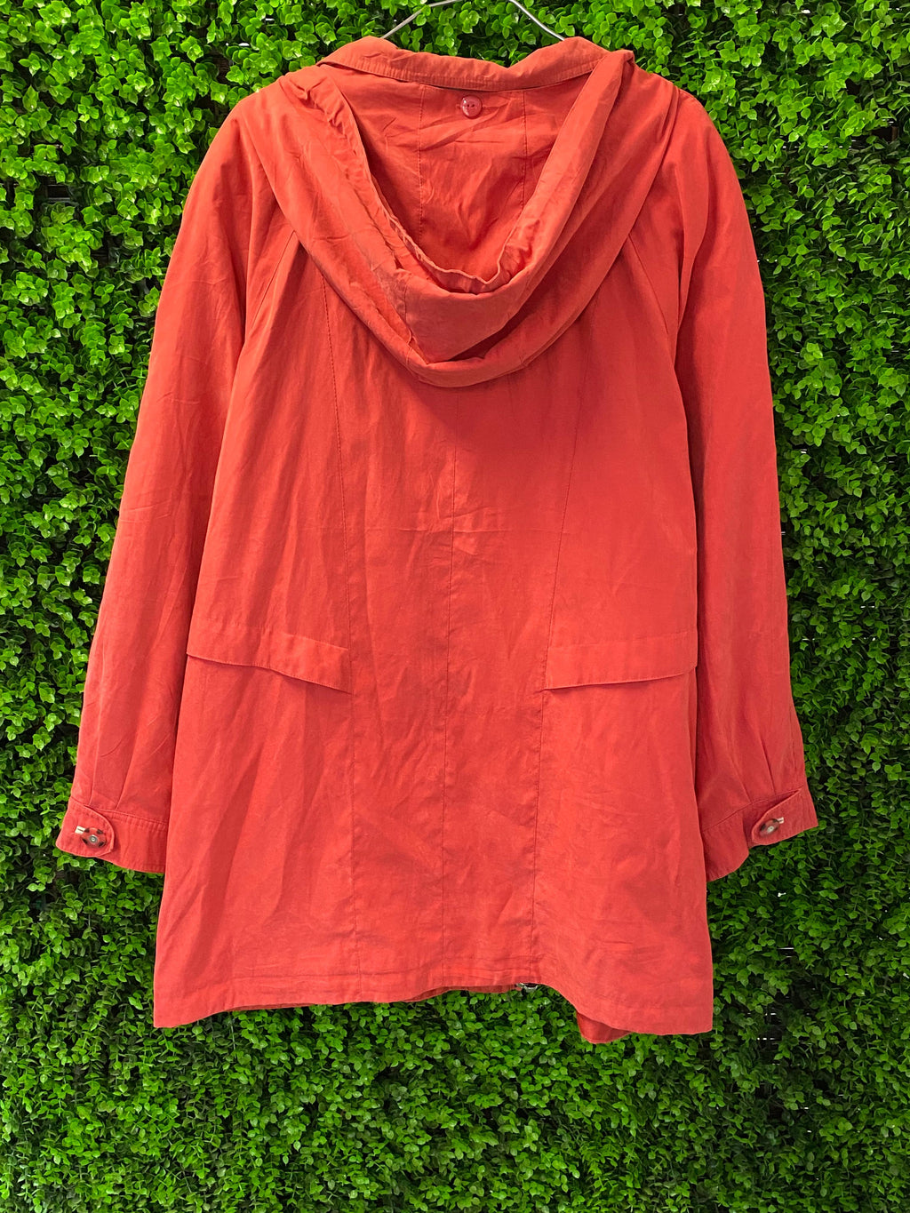 Fashion Concept Coral Hooded Longline Jacket