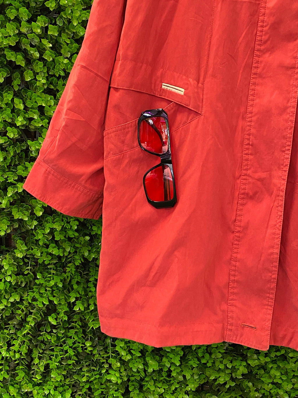 Fashion Concept Coral Hooded Longline Jacket