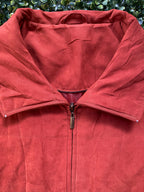 Burnt Orange Zip-Front Jacket with Pockets