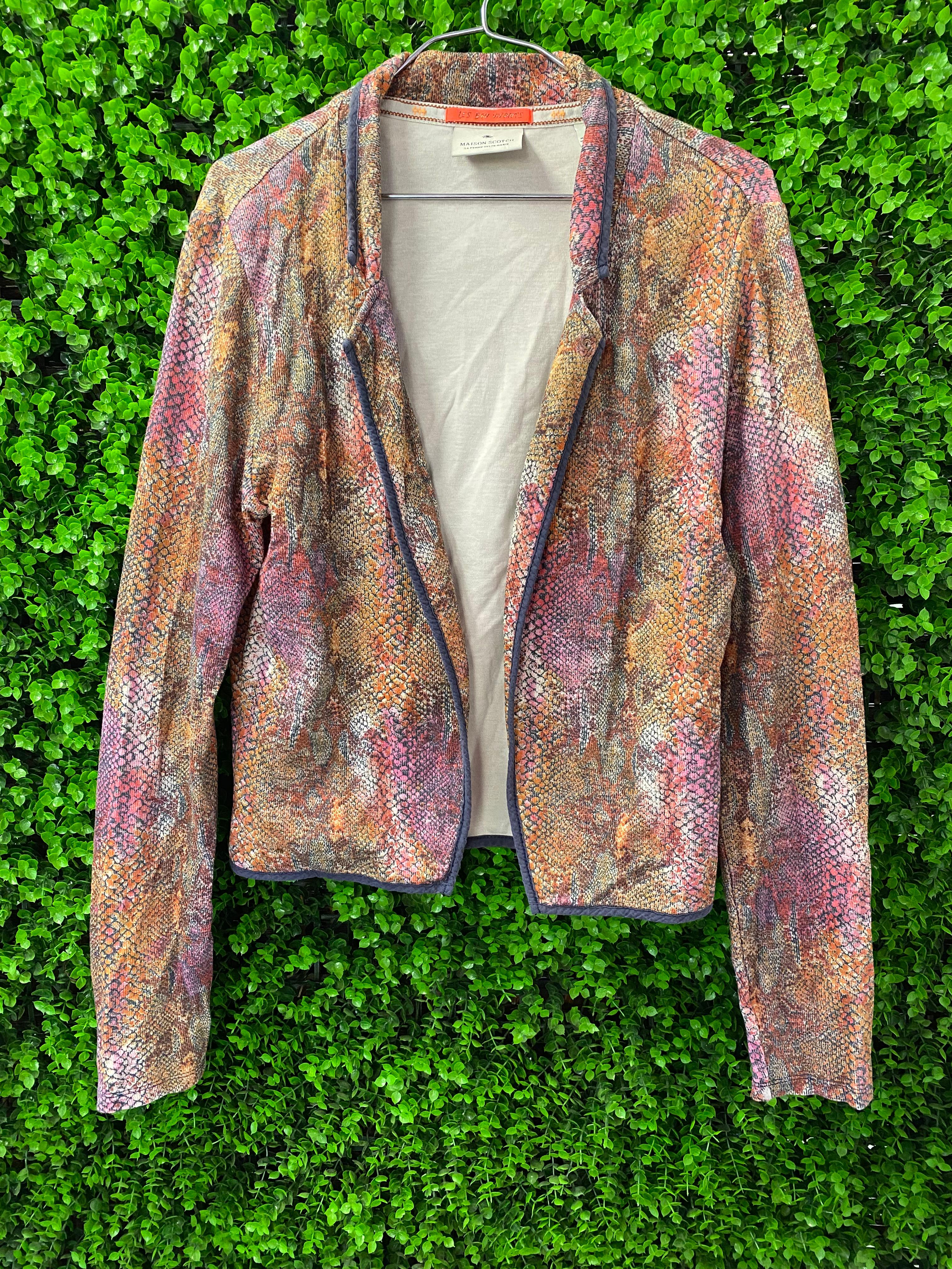 Maison Scotch Les Bon Vivants Printed Jacket