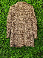 Stradivarius Leopard-Print Longline Coat