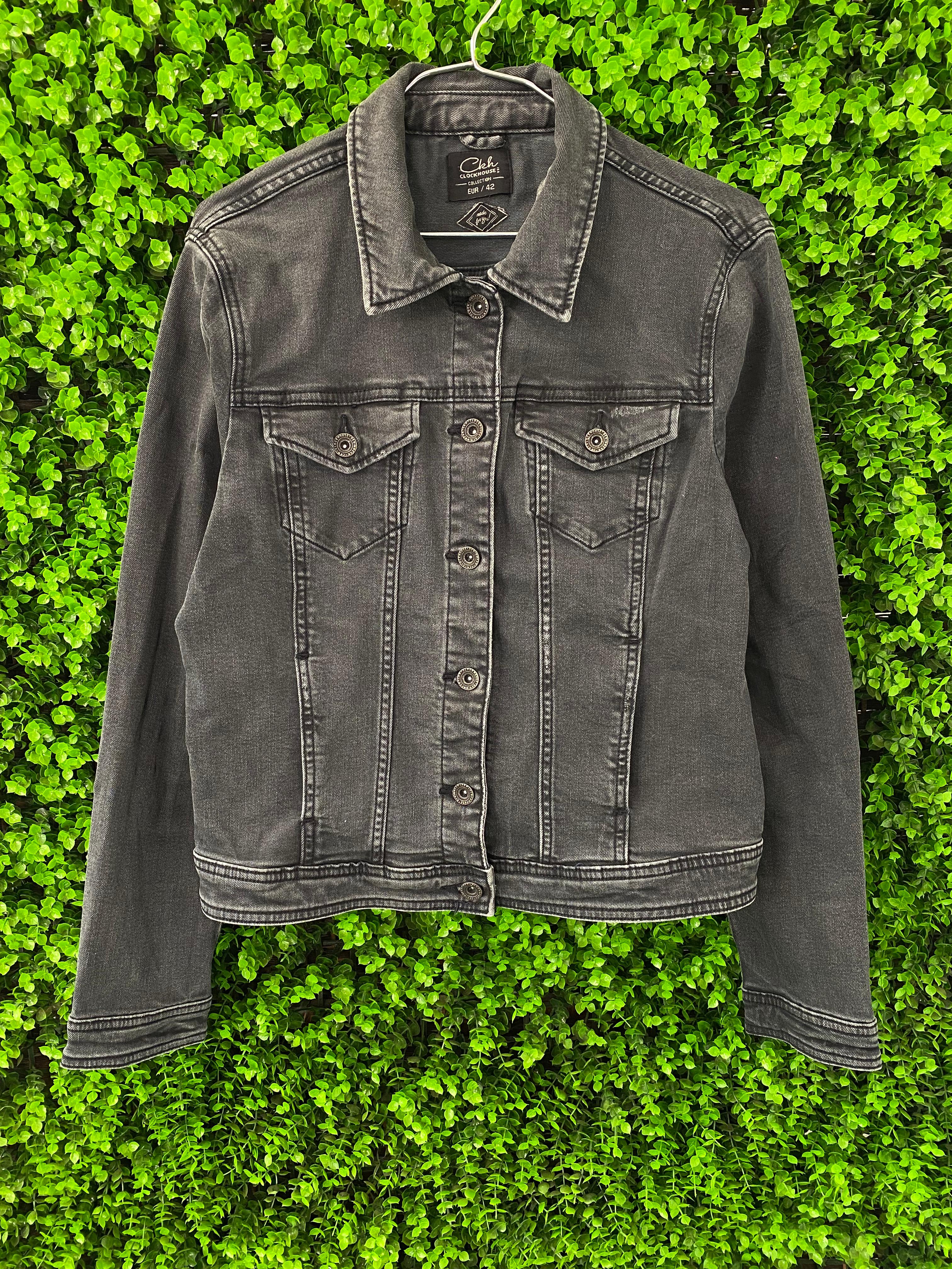 C&A Clockhouse Washed Black Denim Jacket