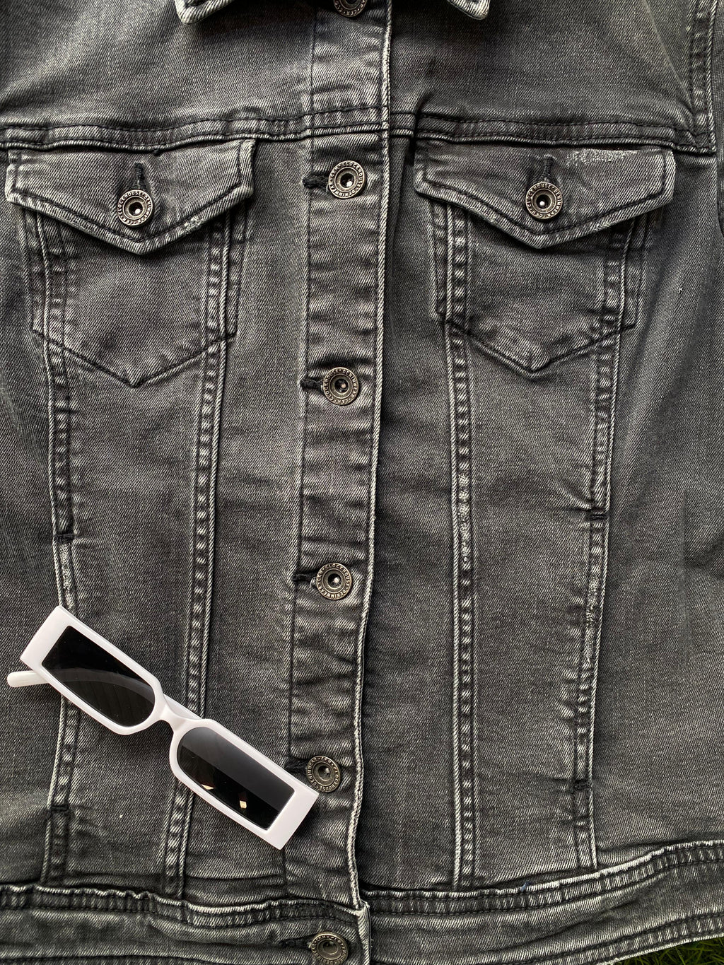C&A Clockhouse Washed Black Denim Jacket