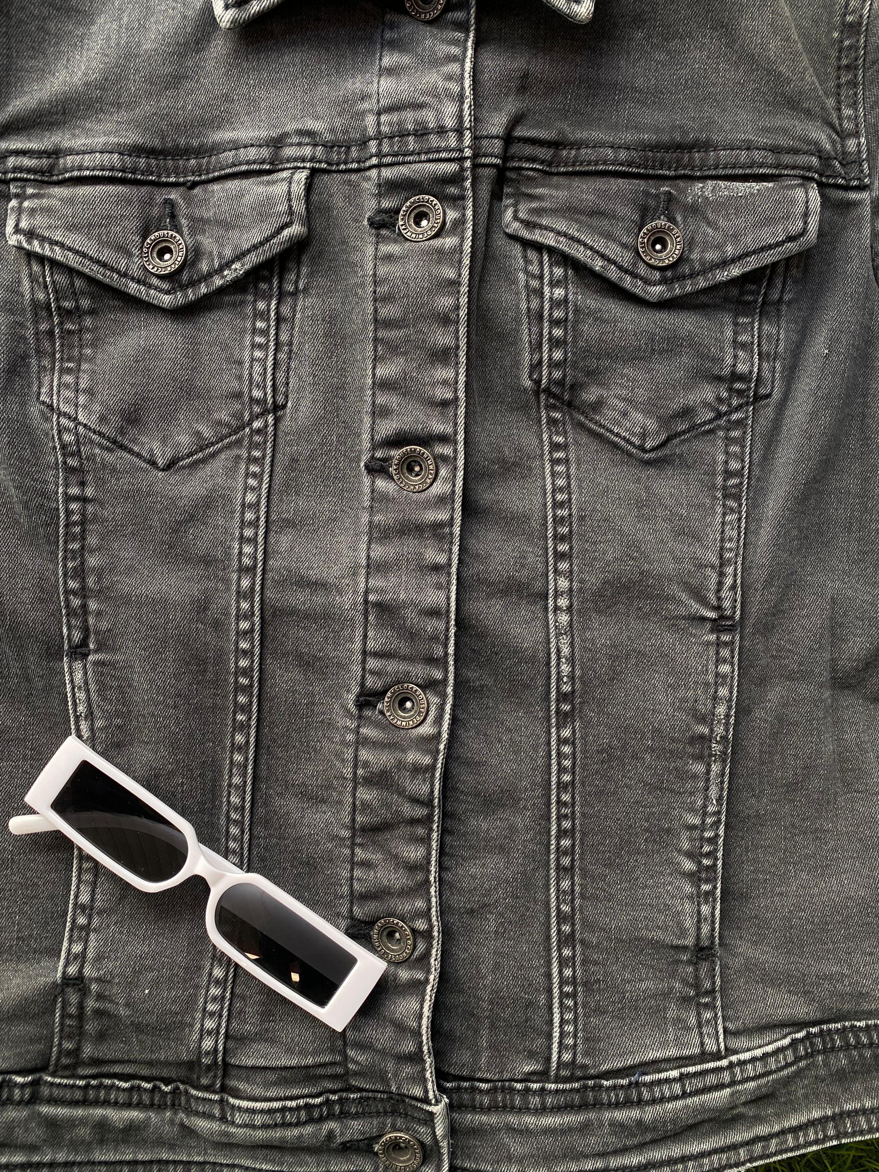 C&A Clockhouse Washed Black Denim Jacket