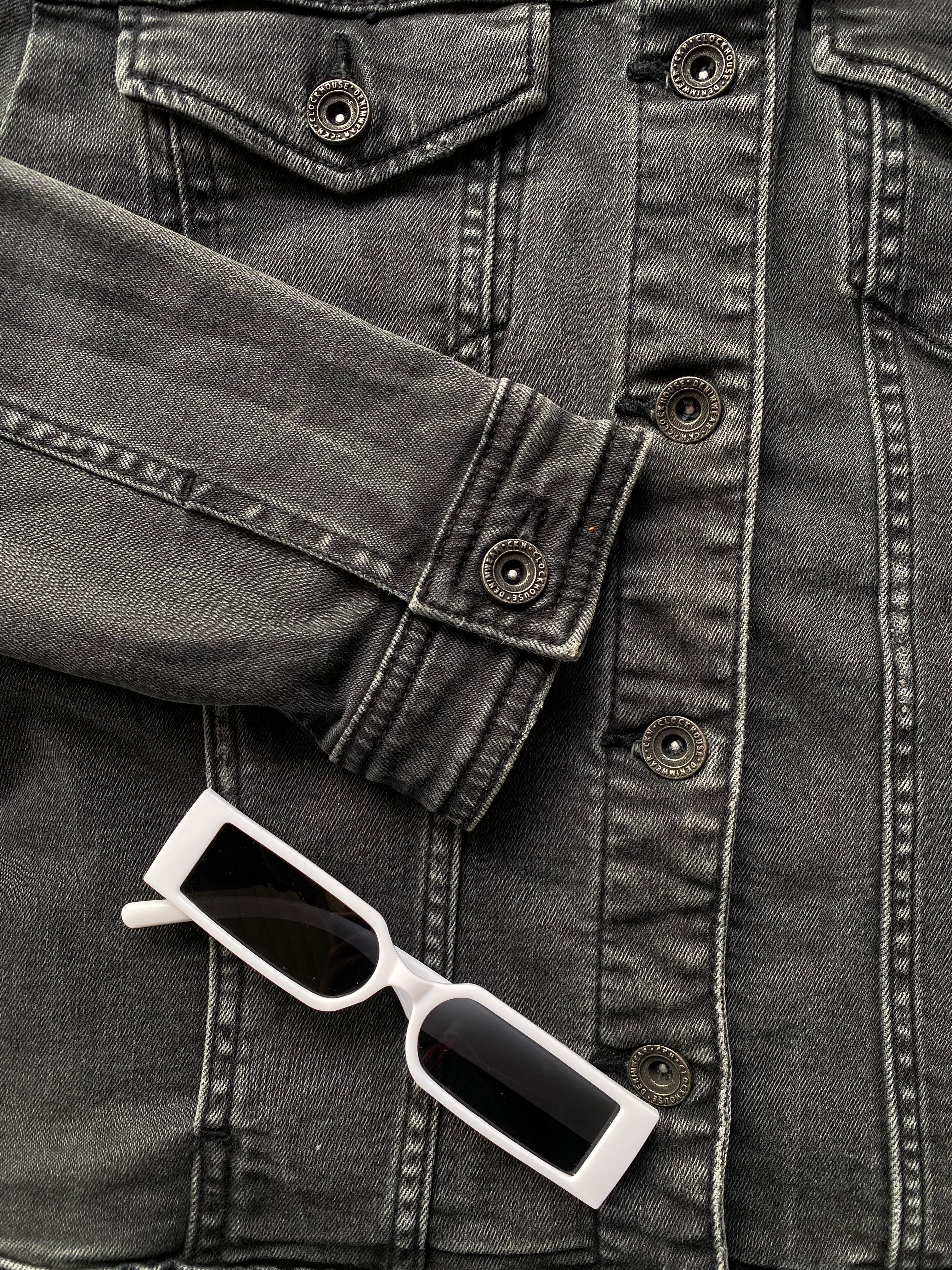 C&A Clockhouse Washed Black Denim Jacket