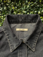 Feu Vert Washed Black Denim Utility Jacket