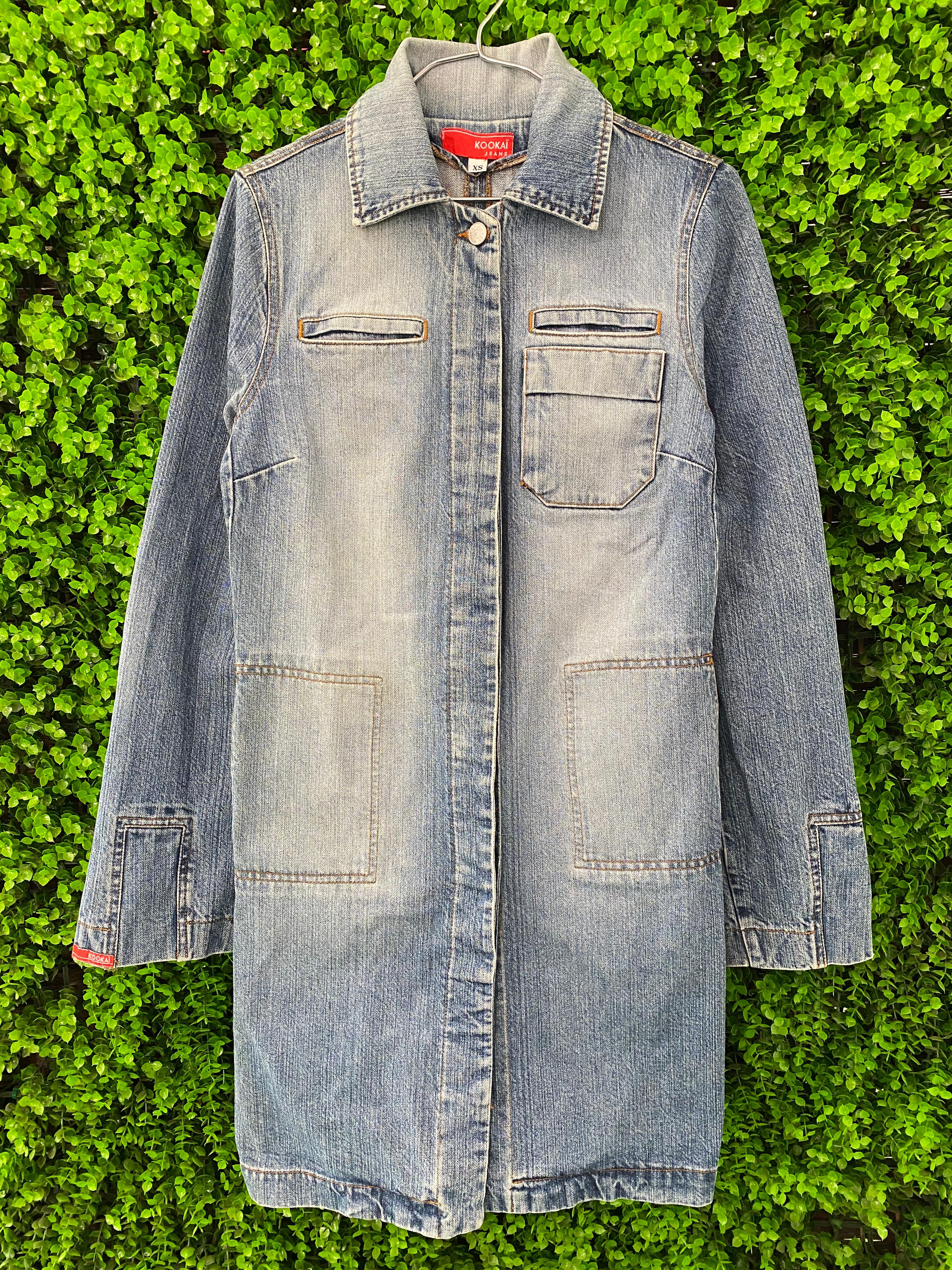 Kookai Longline Denim Utility Coat