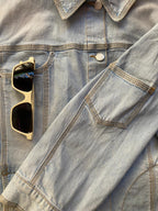 Marina Sport Light-Wash Denim Jacket