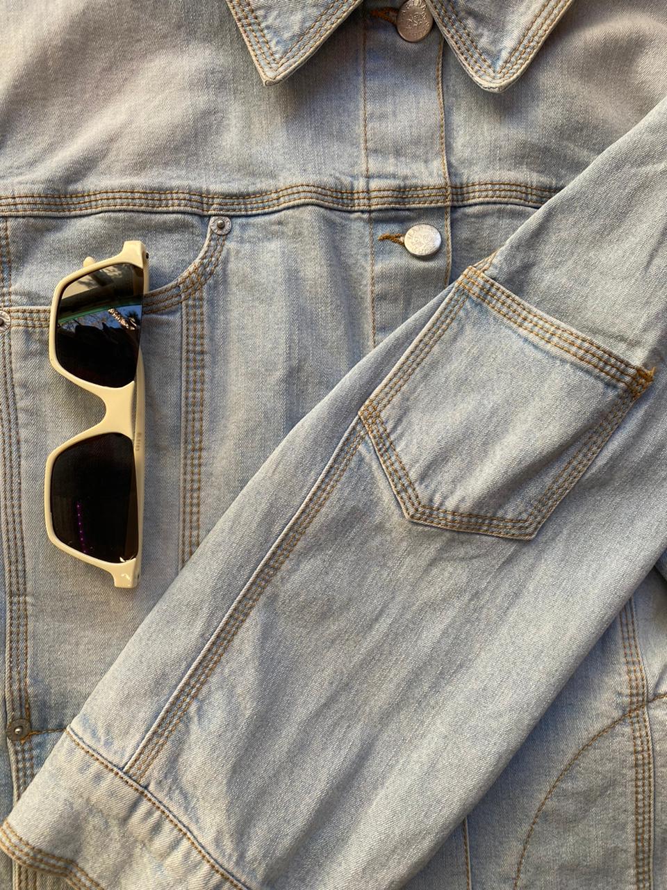 Marina Sport Light-Wash Denim Jacket