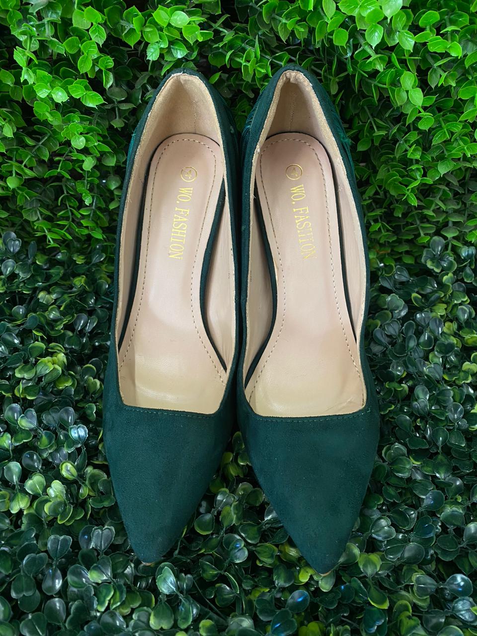 Emerald Green Tassel Heels