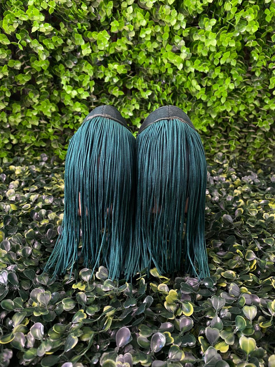 Emerald Green Tassel Heels