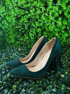 Emerald Green Tassel Heels