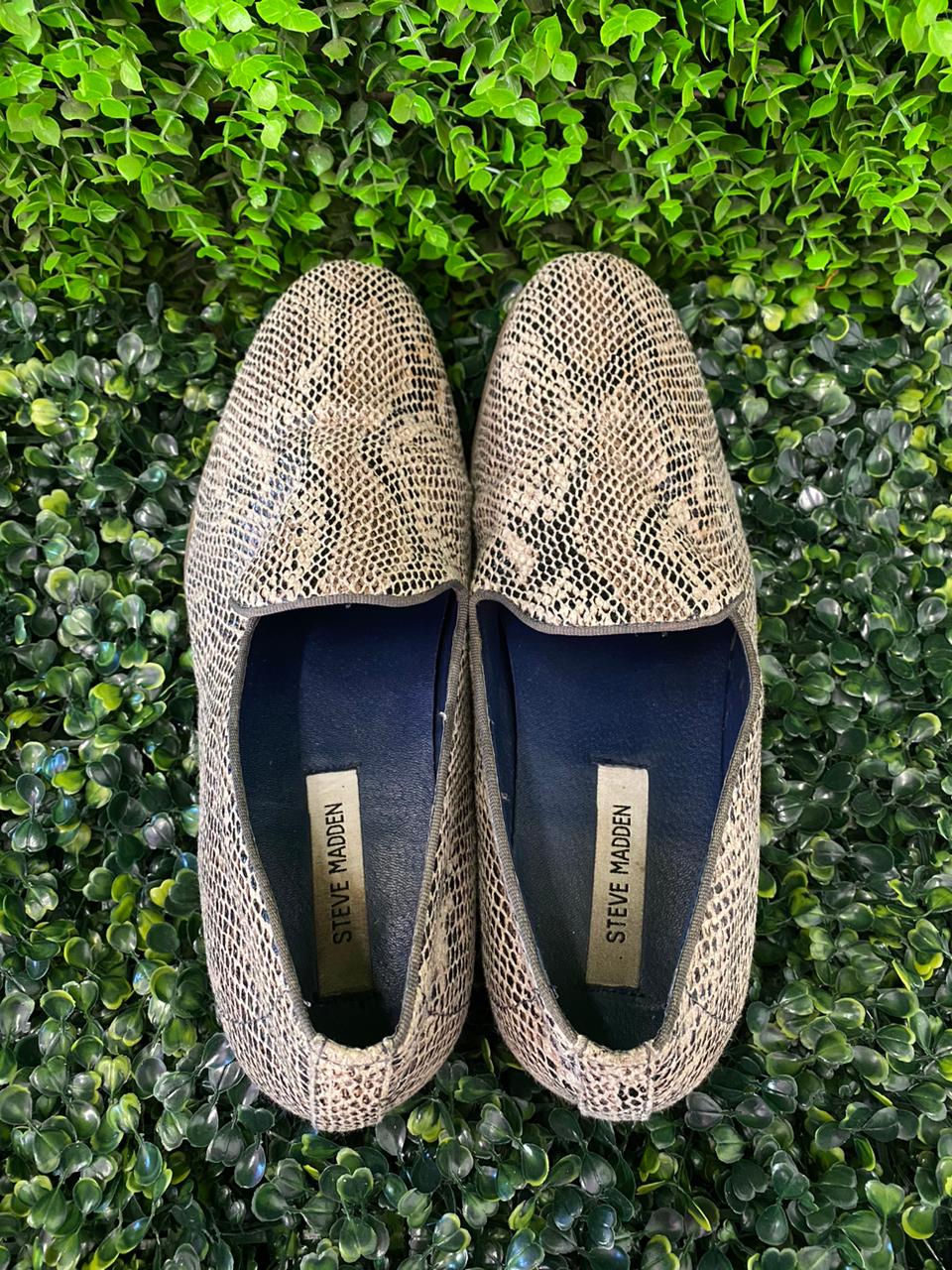 Steve Madden Snakeskin Print Loafers