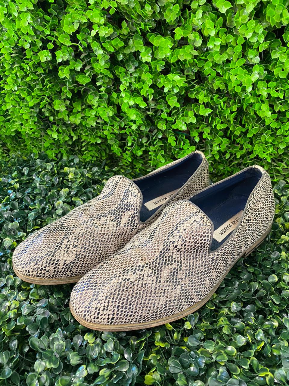 Steve Madden Snakeskin Print Loafers
