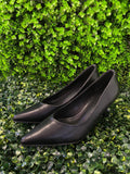 Lamara Paris Black Pointed Court Heels