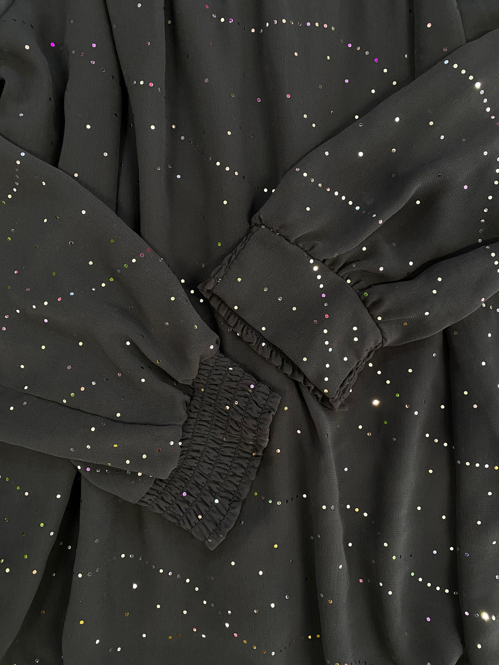 Billie & Blossom Black Embellished Long-Sleeve Blouse