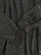 Billie & Blossom Black Embellished Long-Sleeve Blouse