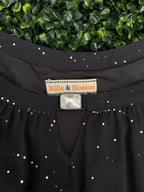 Billie & Blossom Black Embellished Long-Sleeve Blouse