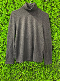 Zara Charcoal Grey Roll-Neck Knit Top
