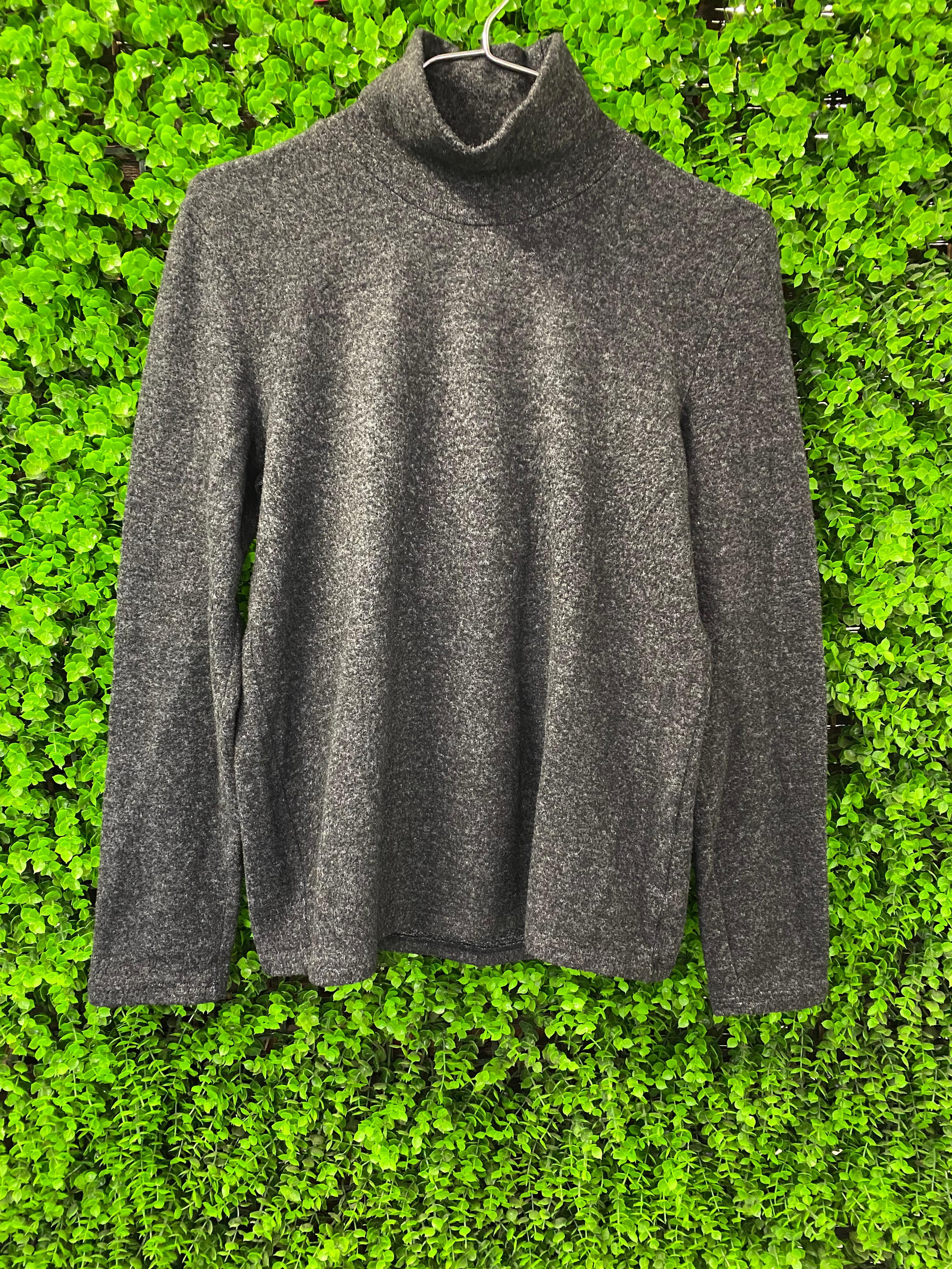 Zara Charcoal Grey Roll-Neck Knit Top