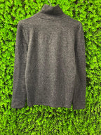 Zara Charcoal Grey Roll-Neck Knit Top