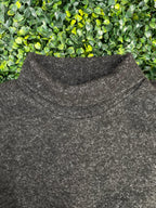 Zara Charcoal Grey Roll-Neck Knit Top