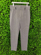 Zara Trafaluc Houndstooth Zip-Detail Trousers