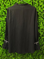 H&M Conscious Black Contrast-Piped Blouse