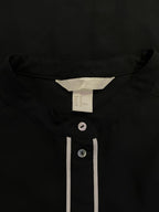 H&M Conscious Black Contrast-Piped Blouse
