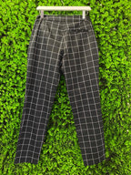Studio.W Black Windowpane Tailored Trousers