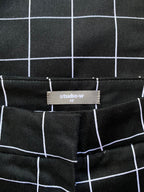 Studio.W Black Windowpane Tailored Trousers