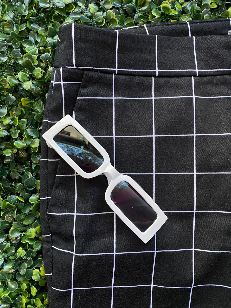Studio.W Black Windowpane Tailored Trousers