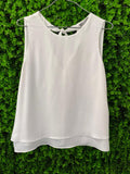 Studio.W Ivory Tie-Back Sleeveless Blouse