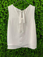 Studio.W Ivory Tie-Back Sleeveless Blouse