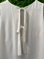 Studio.W Ivory Tie-Back Sleeveless Blouse