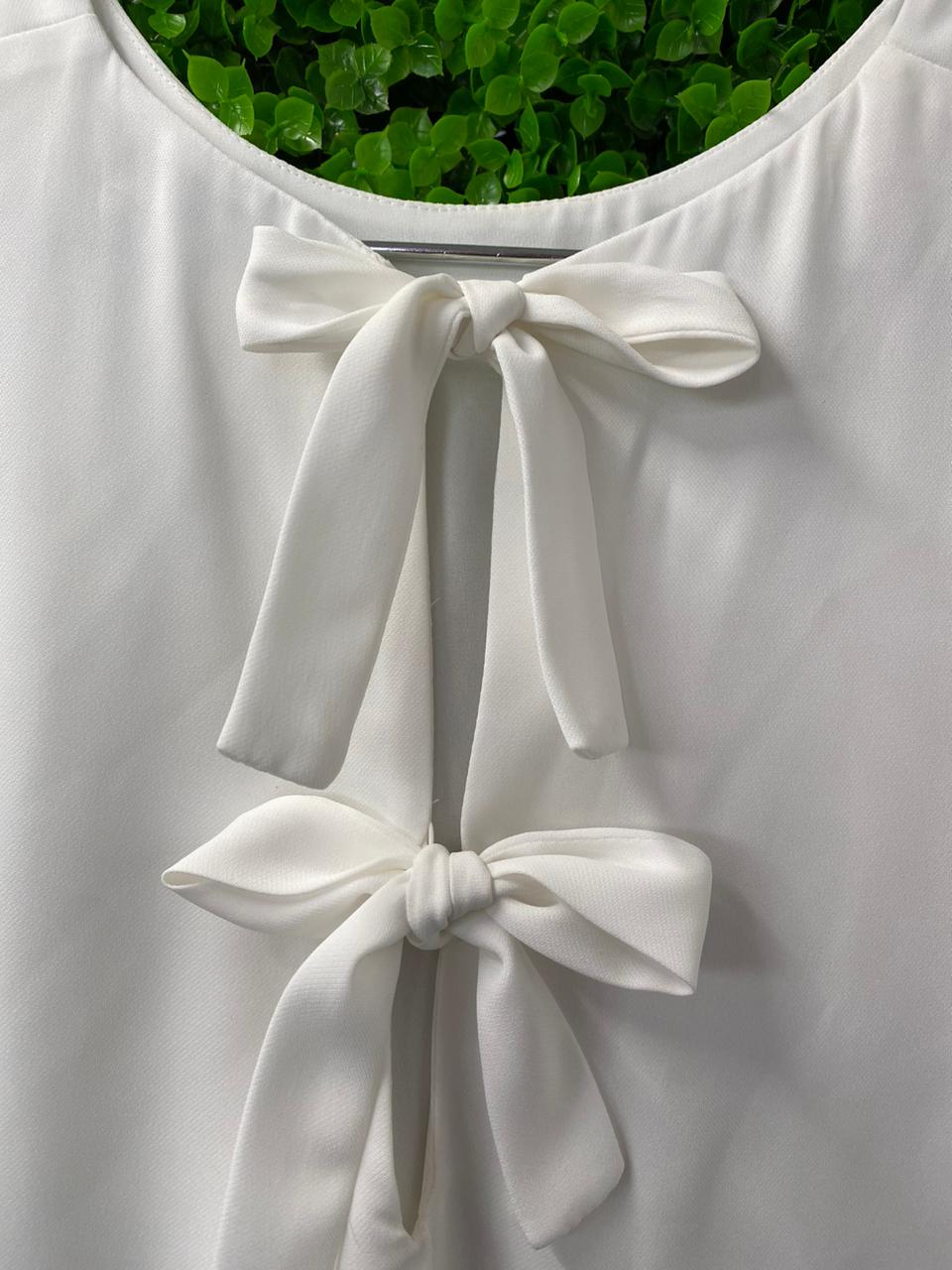 Studio.W Ivory Tie-Back Sleeveless Blouse