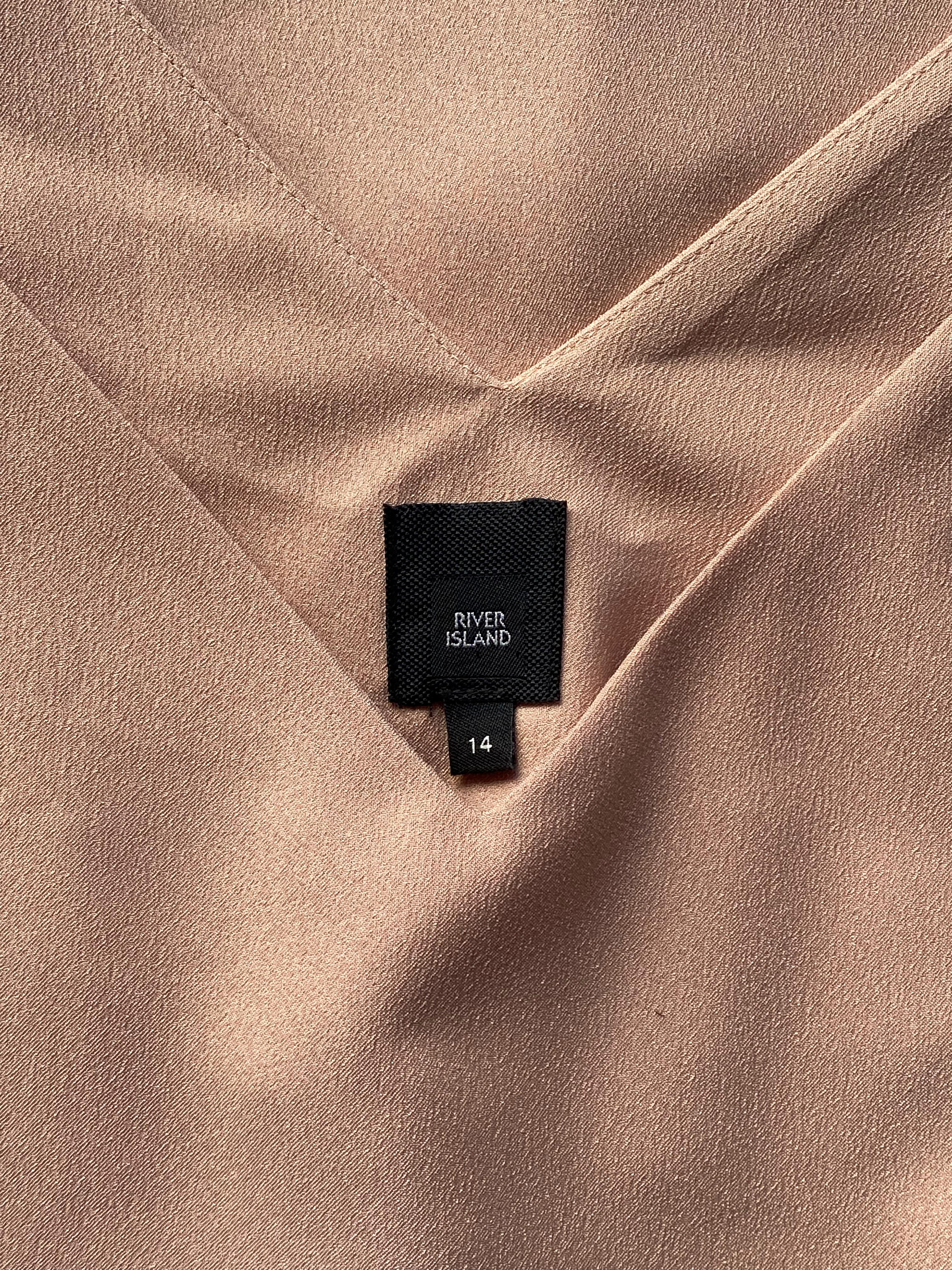 River Island Blush Pink Braided-Strap Mini Dress