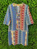 Multicolour Patchwork-Print Dress