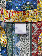 Multicolour Patchwork-Print Dress
