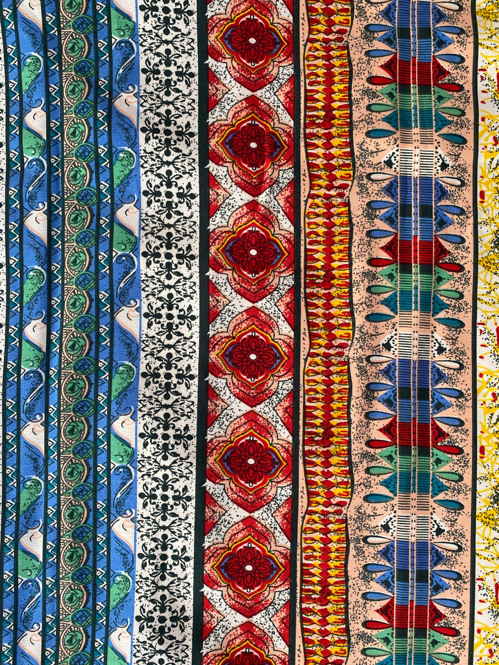 Multicolour Patchwork-Print Dress