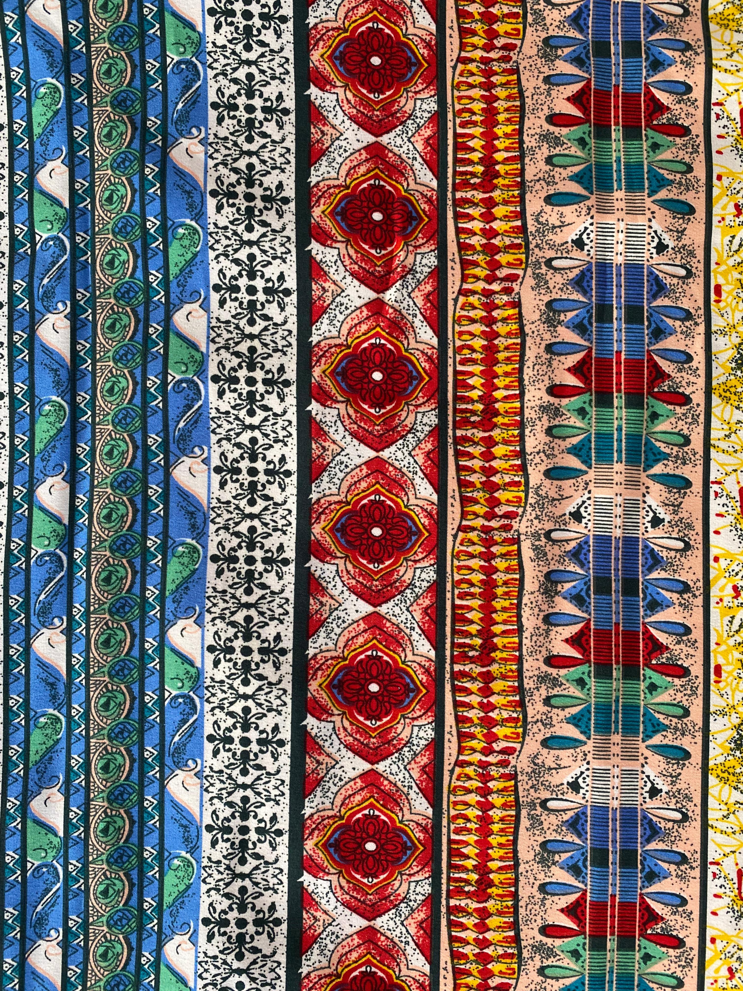 Multicolour Patchwork-Print Dress